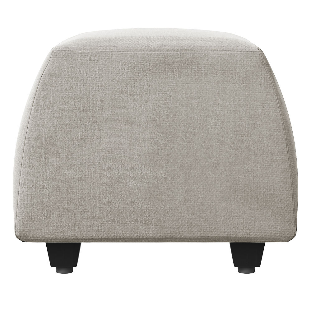 Wakefit Belize Ottoman - Reflection White